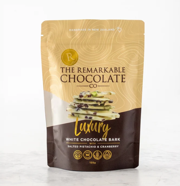 Remarkable Chocolate Bark - Salted Pistachio & Cranberry