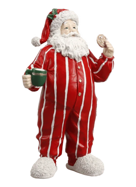 Ceramic Santa in Striped Pyjamas