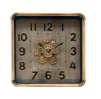 SQUARE GEAR CLOCK