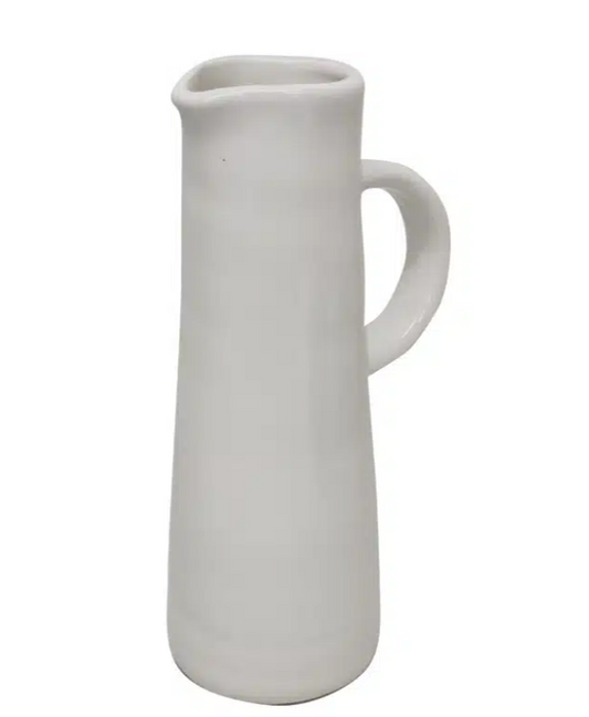 Terracotta Jug - White