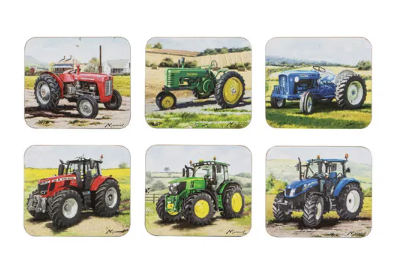 Tractors Then/Now Coasters