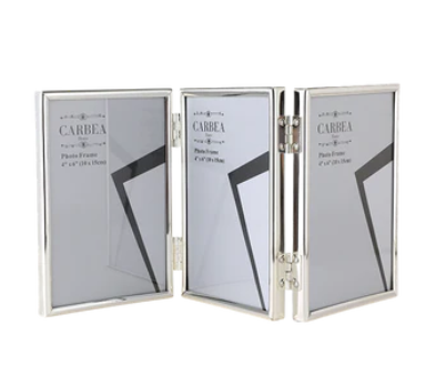 Silver Triple Picture Frame