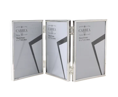 Silver Triple Picture Frame