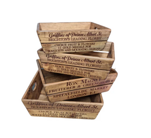 Wooden Rectangular Trugs