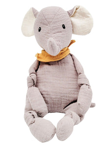 Muslin Elephant Soft Toy