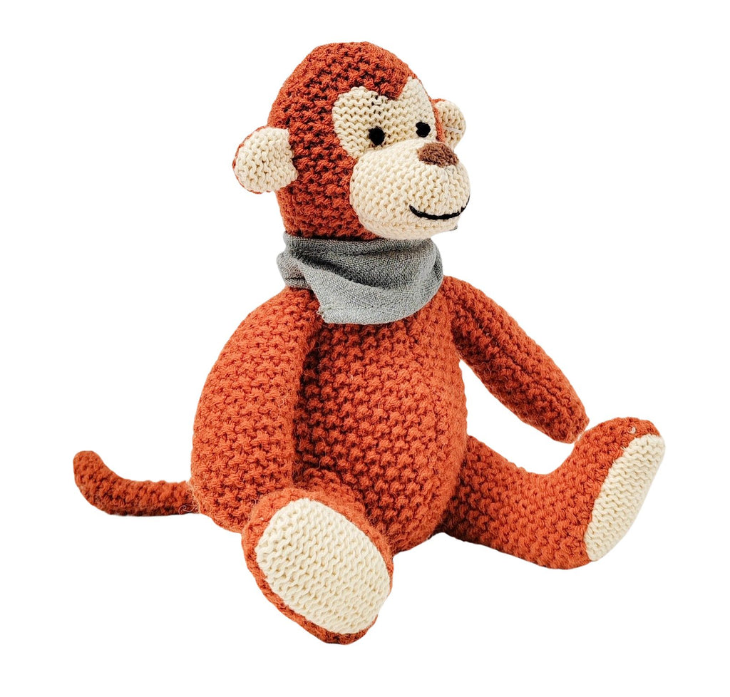 Knitted Monkey Soft Toy