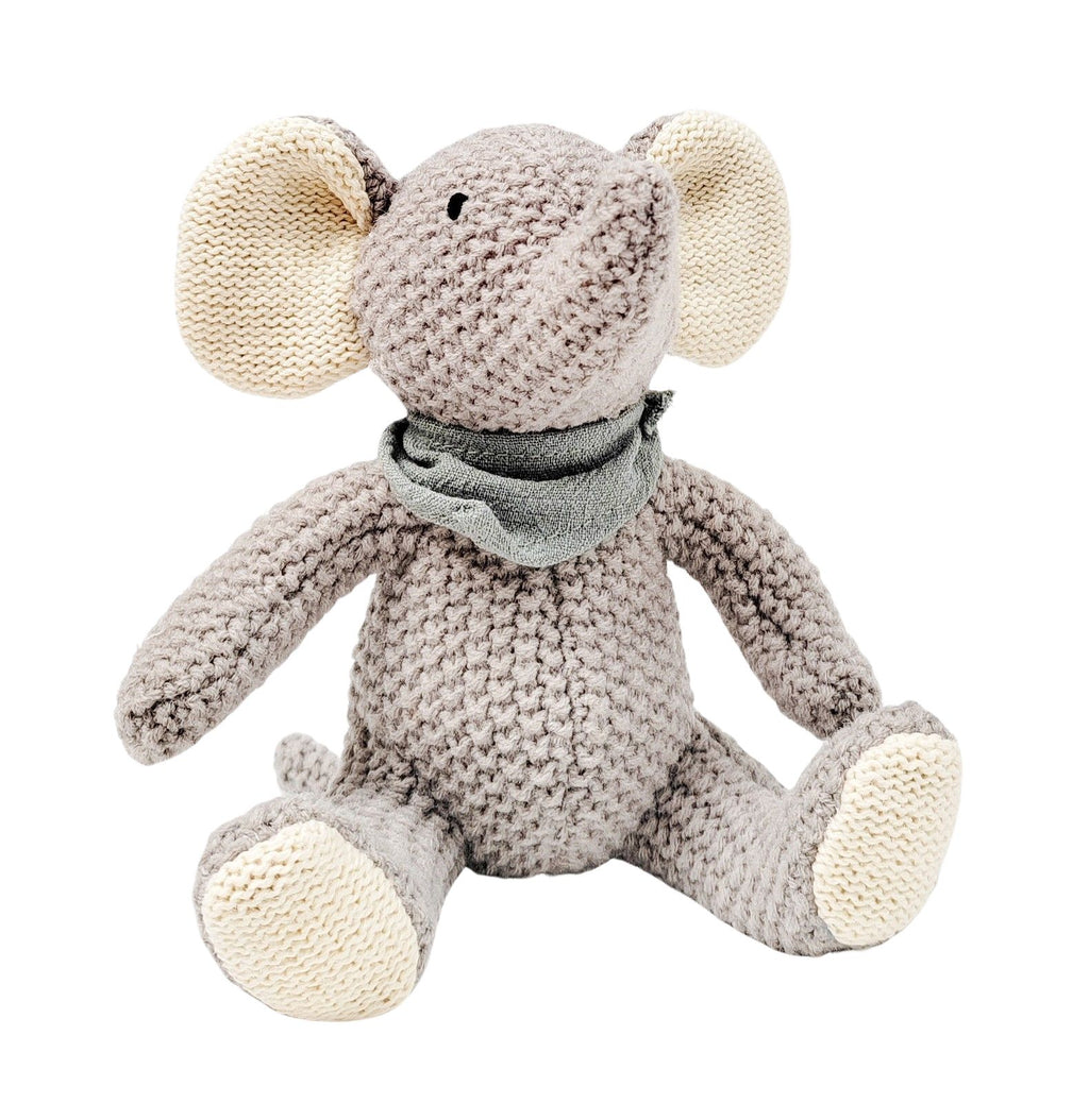 Knitted Elephant Soft Toy