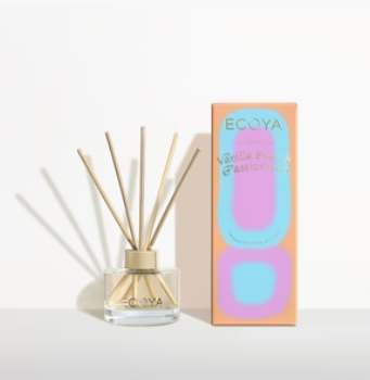 ECOYA Vanilla Bean & Passionfruit Mini Reed Diffuser