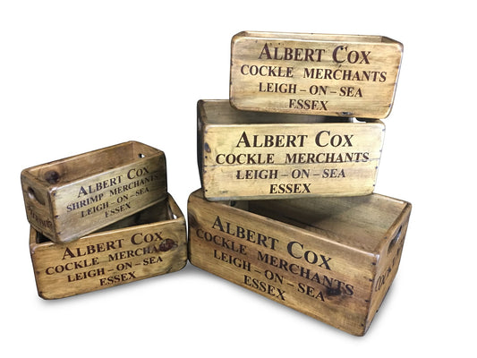 WOODEN BOX WITH HOLE HANDLES