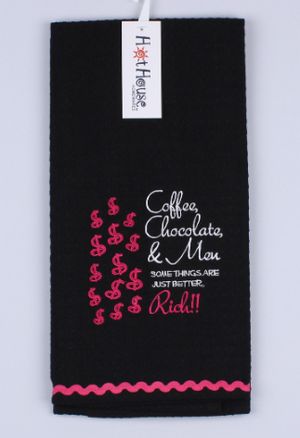 Hot House Embroidered Tea Towels