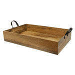 Ploughmans Large Rectangle Tray Iron Handles