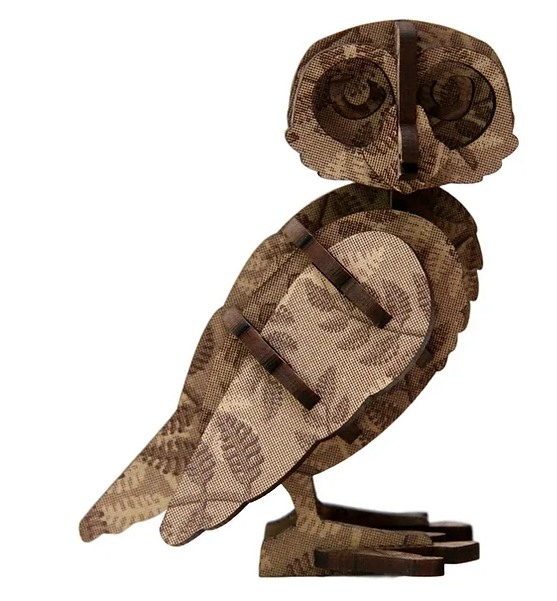 ABSTRACT DESIGN Brown Fern Morepork (OWL)