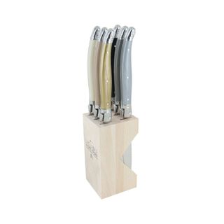 Laguiole Andre Verdier Steak Knife Block