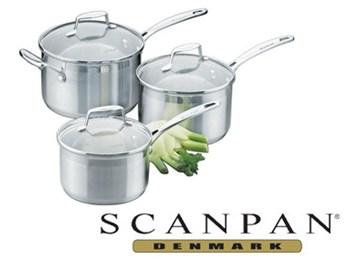 SCANPAN Impact Saucepans 3pc