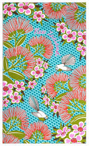 PARRS Tea Towel-Flowers & Fantail