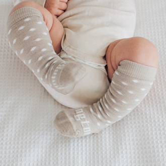 Lamington Merino Knee High Socks-Truffle