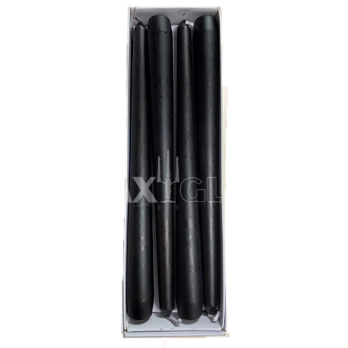 Unwrapped Taper Candle - Black
