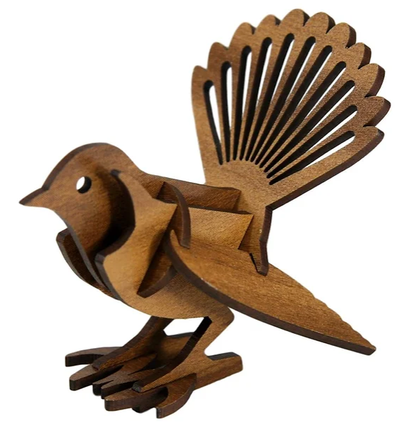 ABSTRACT DESIGNS Wood Fantail