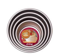 dline Daily Bake Anodised Round Tin 10x7.5cm