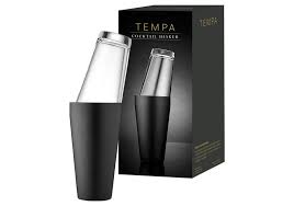 TEMPA Boston Matte Black Cocktail Shaker