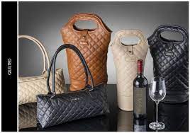 Quilted Insulated Wine Bag