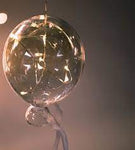 STELLAR Hanging Glass Light Clear Tinted Balloon