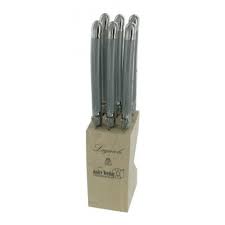 Laguiole Andre Verdier Steak Knife Block