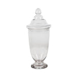 Glass Urn with Lid Short