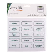 APPETITO Herb & Spice Labels 45 Pack