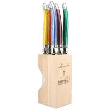 Laguiole Andre Verdier Steak Knife Block