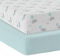 Living Textiles 2 Pack Cot Fitted Sheets