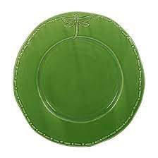 Dragonfly Lunch Plate - GREEN