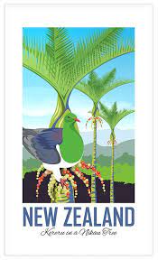 PARRS Tea Towel-Wood Pigeon