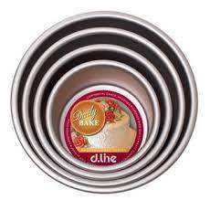 dline Daily Bake Anodised Round Tin 12.5x7.5cm