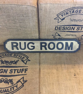 RUG ROOM SIGN