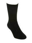 Lothlorian Possum Merino Rib Socks Black