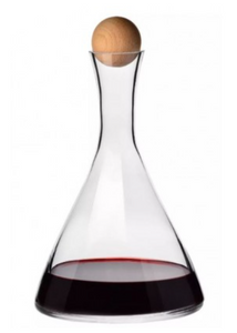 KROSNO Wine Decanter Beechwood Stopper